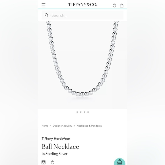 REPOSTING- TIFFANY & CO. ball bracelet and necklace 10mm - Picture 4 of 6